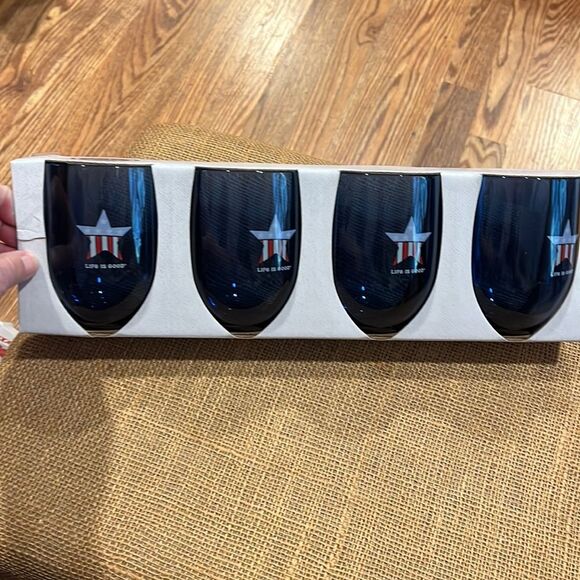 NWT Life is Good stemless wine glasses - Picture 1 of 3